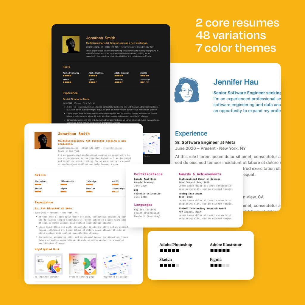 Colorful Modern Notion Resume Template