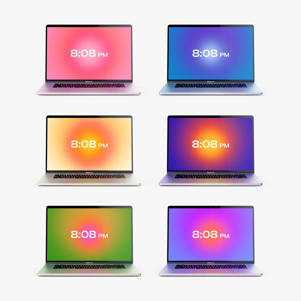 Color Aura Clock Screensaver Pack