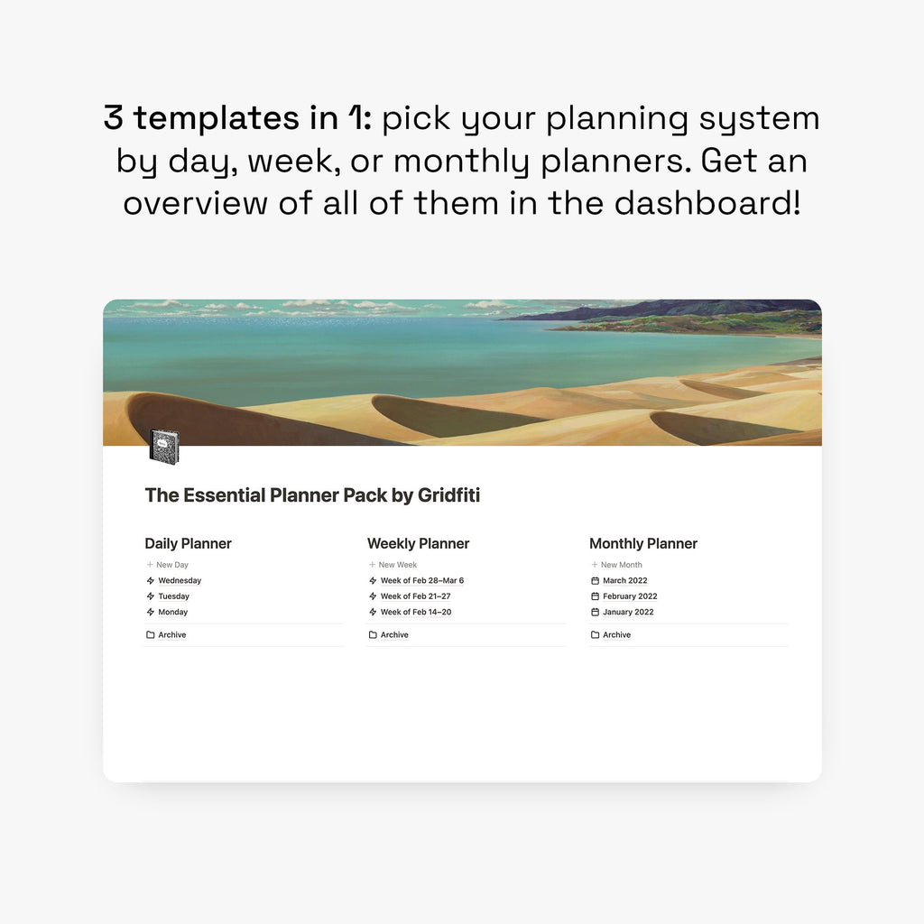 Notion Planner Dashboard