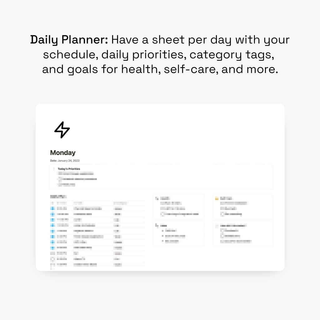 Notion Daily Planner Template