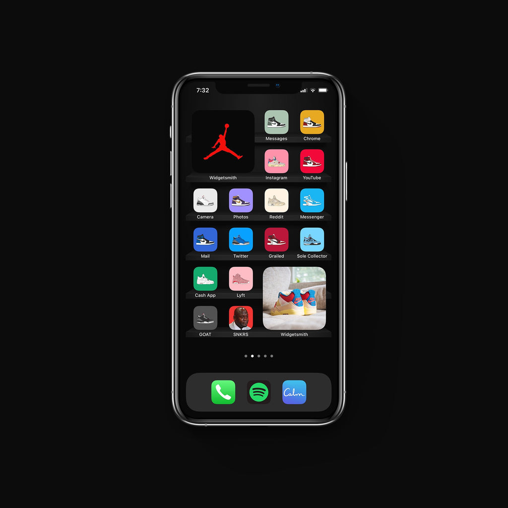 Jordan Sneaker iPhone Pack – Dark Mode