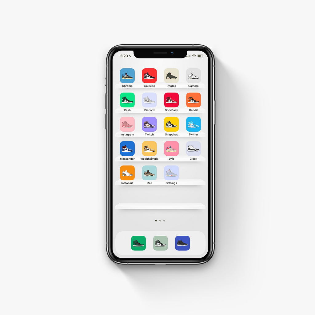 Jordan Sneaker iPhone Pack – Light Mode