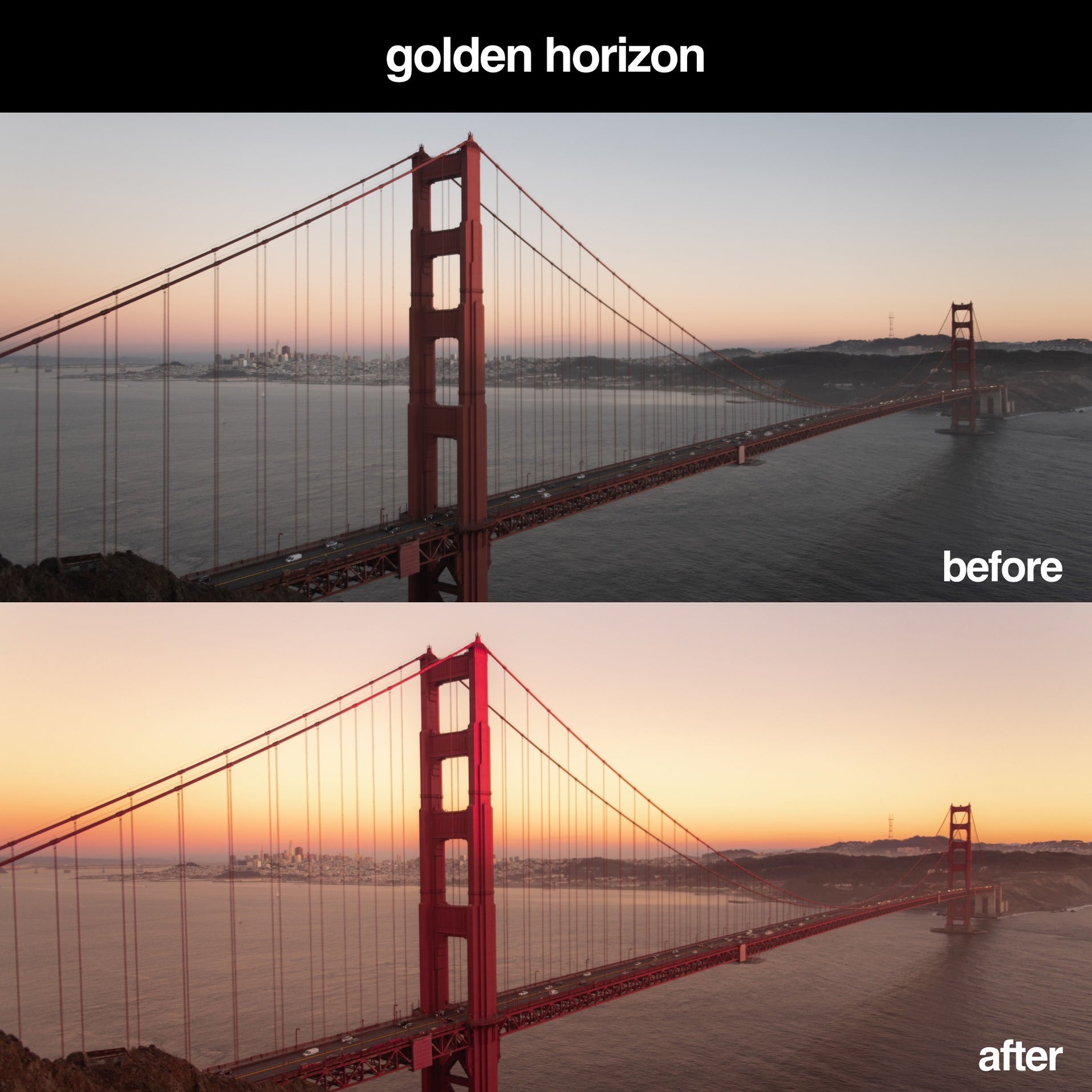 Golden Hour Lightroom Preset Pack & Gridfiti