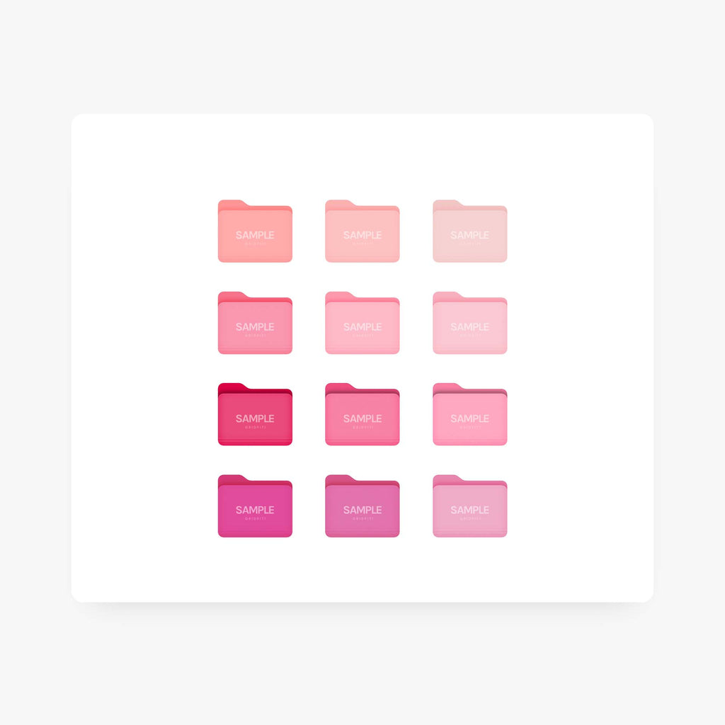 Aesthetic Pink Folder Icons