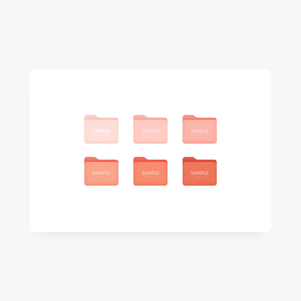 Peach Folder Icons