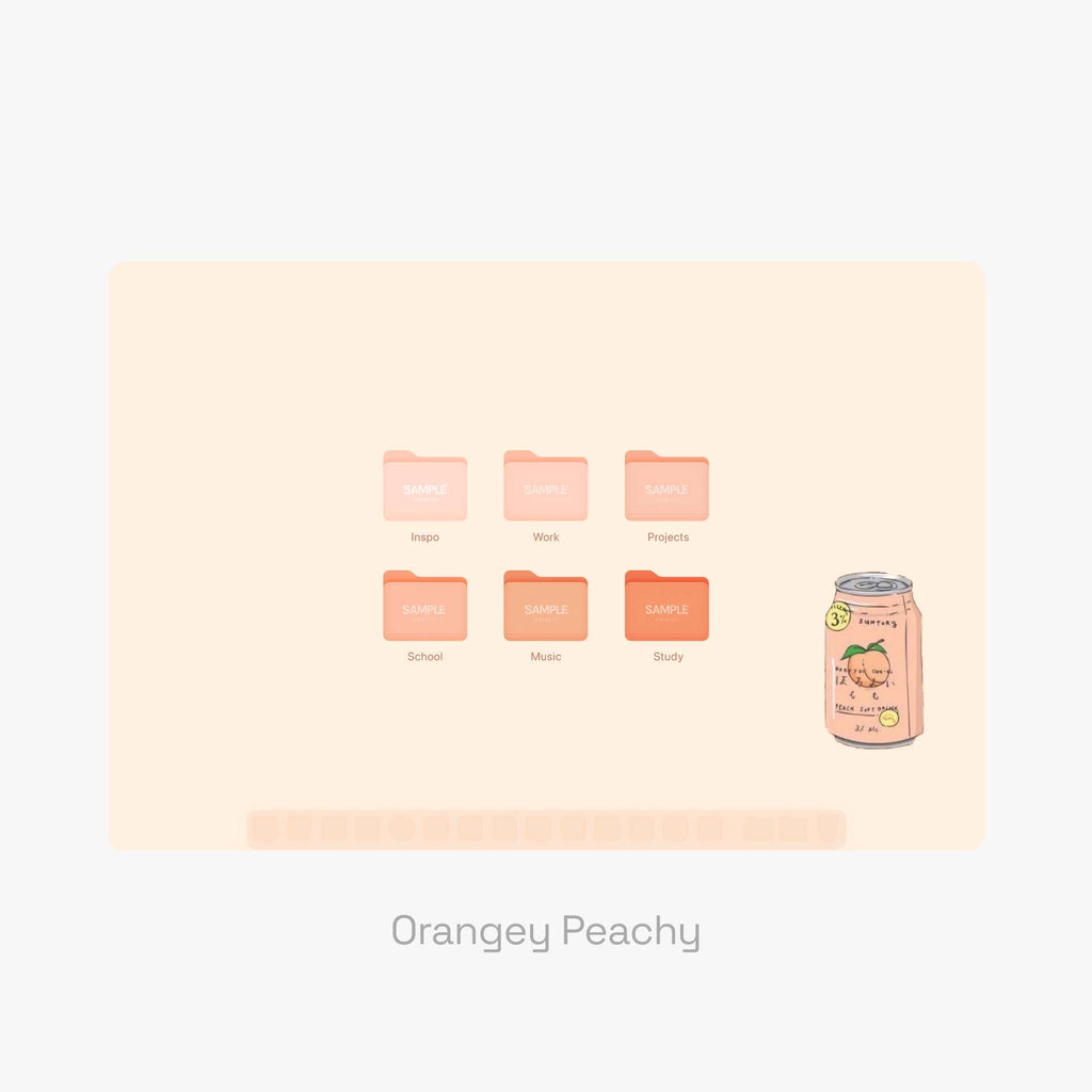 Peach Wallpaper & Folder Icons