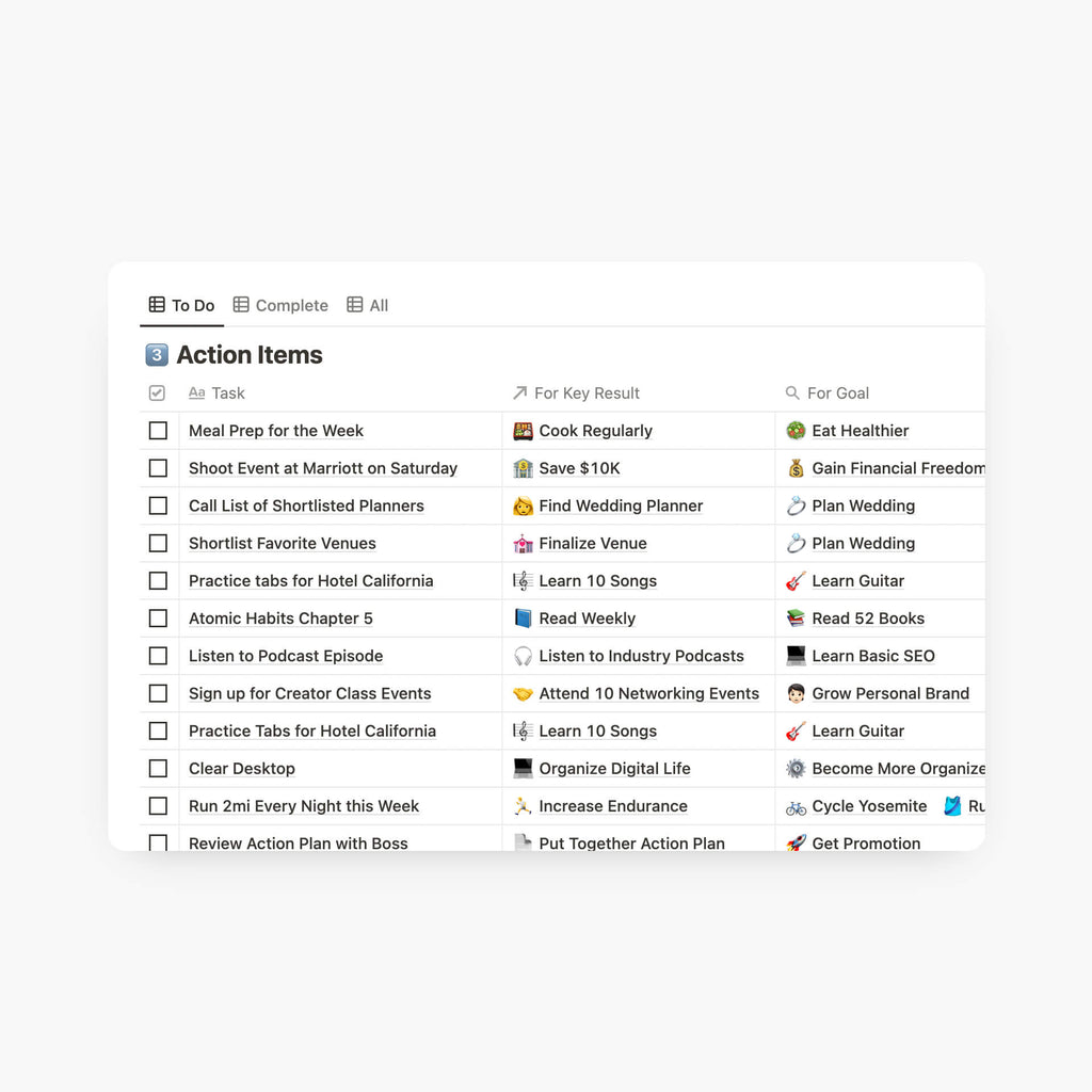 Goals Notion Example The Ultimate Goals Notion Template & Gridfiti