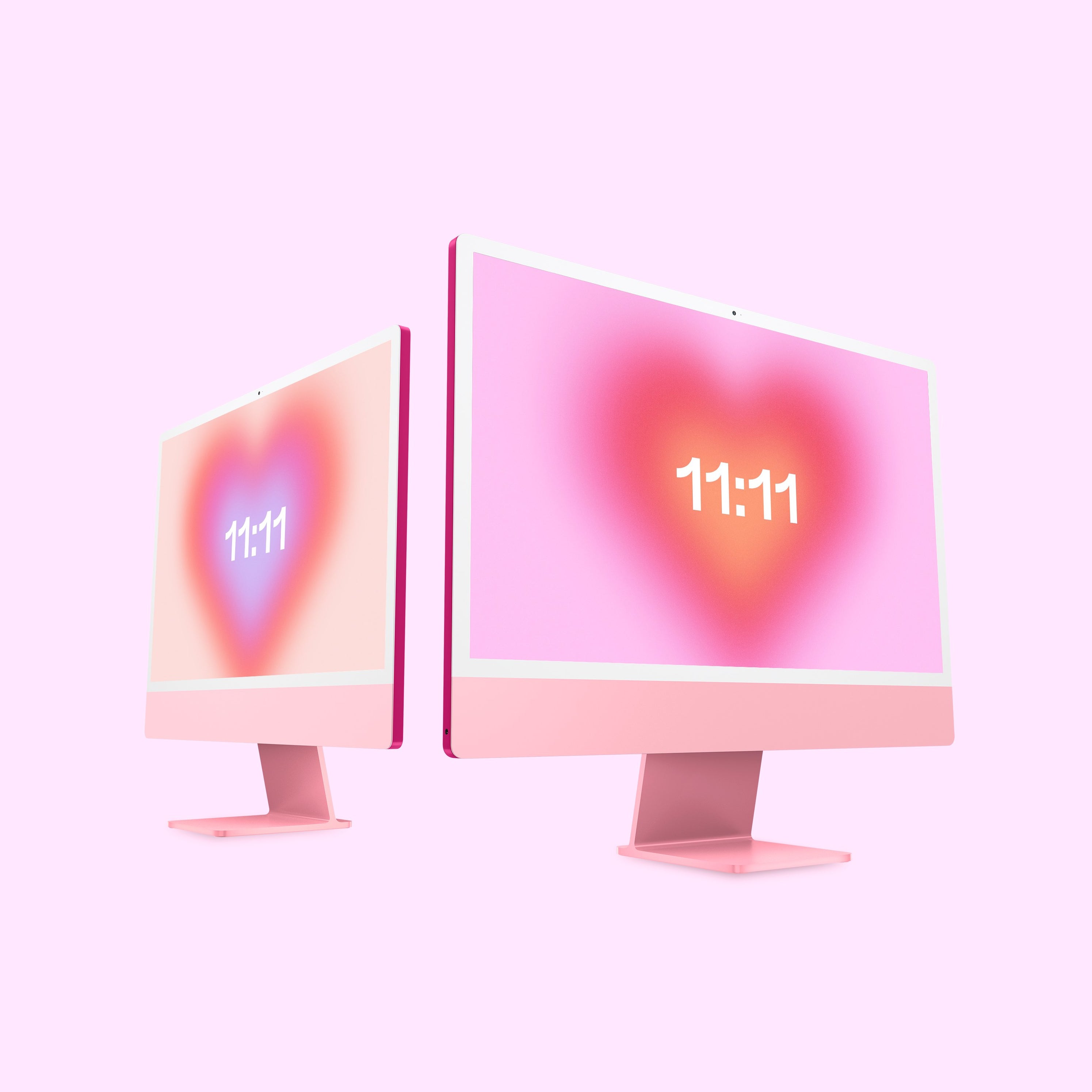 Aura Heart Clock Screensaver Pack 💗 & Gridfiti