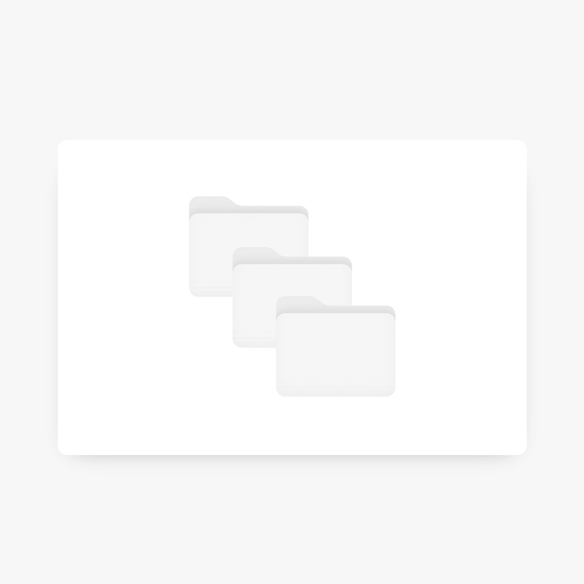 Ivory – White Folder Icon & Gridfiti