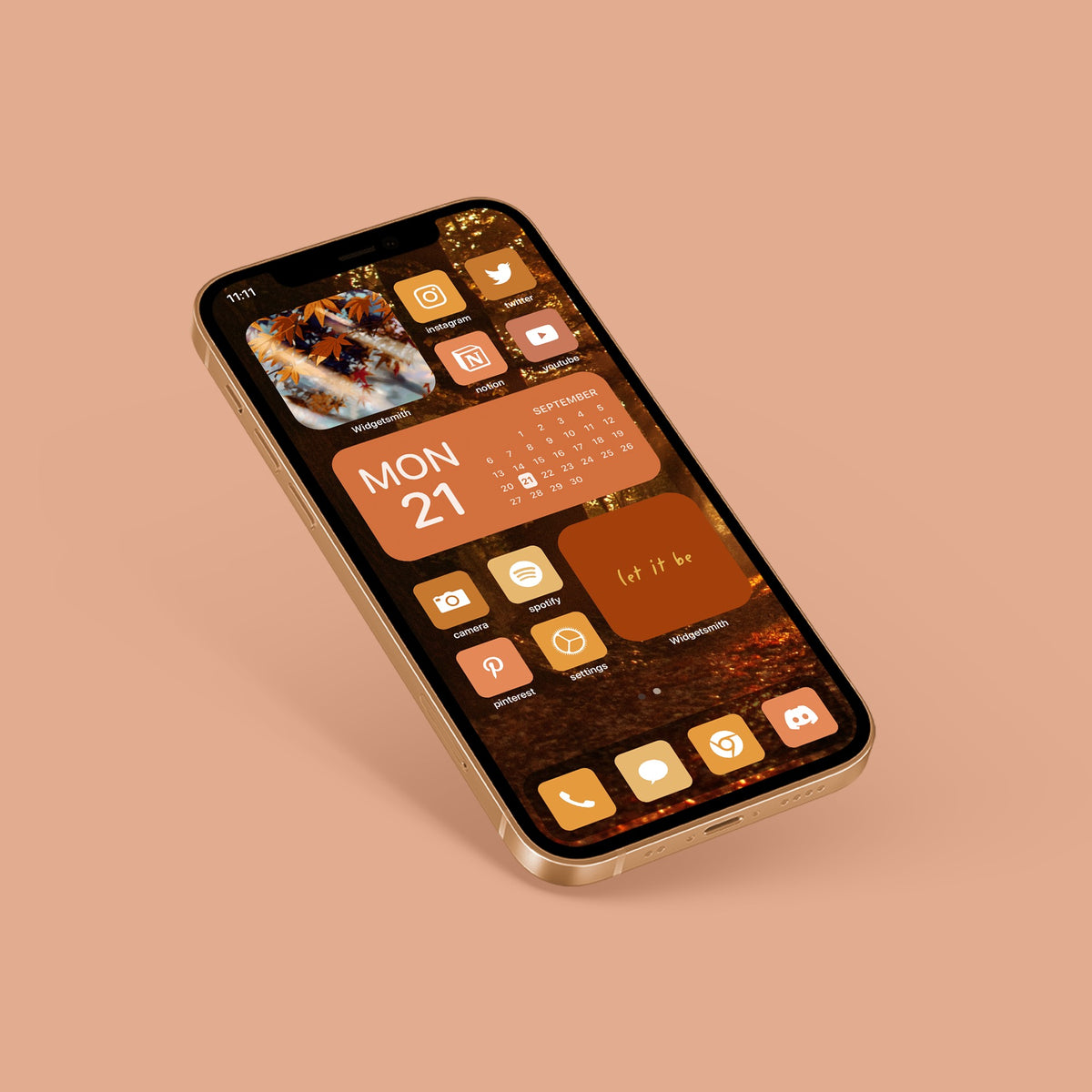 Fall App Icon Pack (5 Colors) & Gridfiti