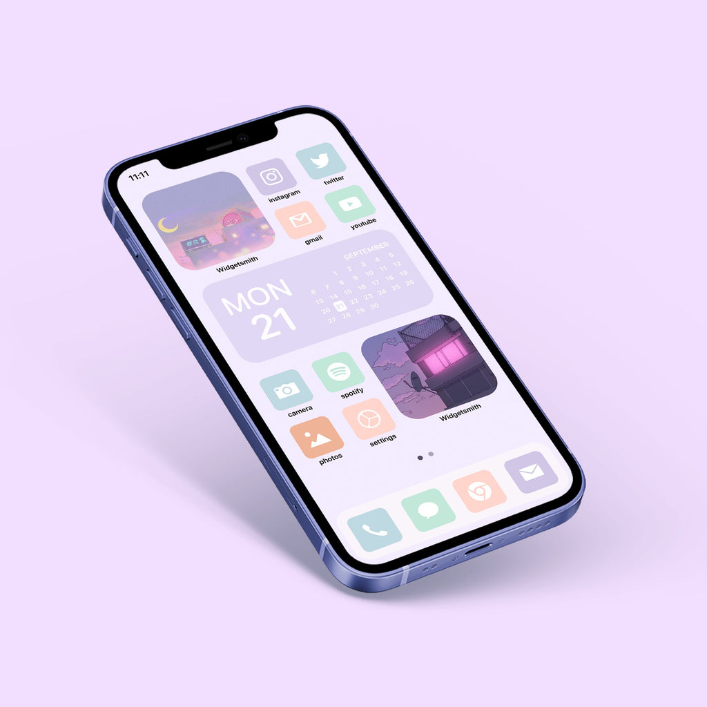 Pastel app icons for iOS